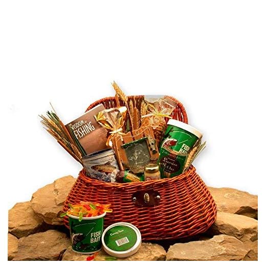 Fishing Gift Basket - Fishing Gift basket For Men full of snacks
