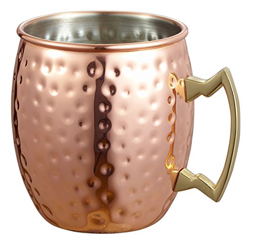 Visol Kremlin Hammered Copper Finish Moscow Mule Mug, Copper