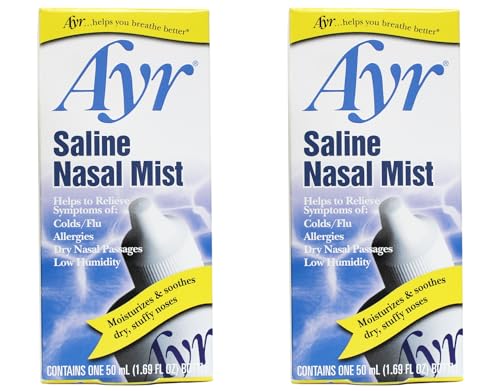 AYR Saline Nasal Mist, 1.69 Fl Oz (Pack of 2)