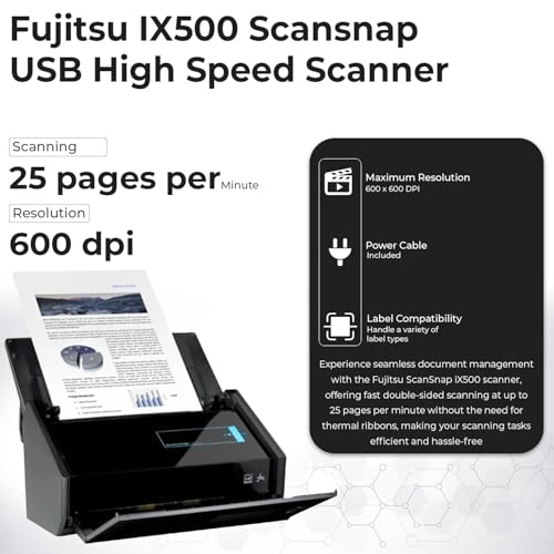 Fujitsu IX500 Scansnap Document Scanner の商品画像 2