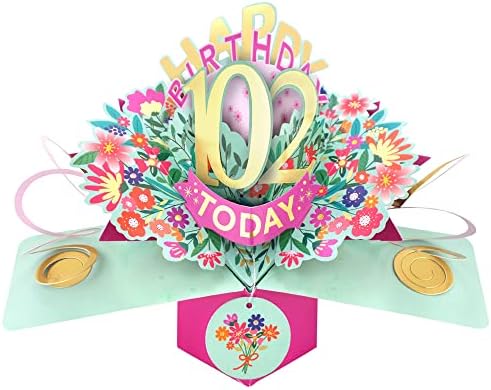 Happy 40th Birthday 40 Today Pop-Up Greeting Card Love Kate's Pop Up Cards Her POP215MC40 POP215MC40