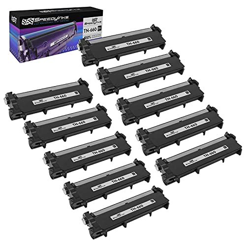 Speedy Inks Compatible Toner Cartridge Replacement for Brother TN660 High-Yield (Black, 10-Pack)