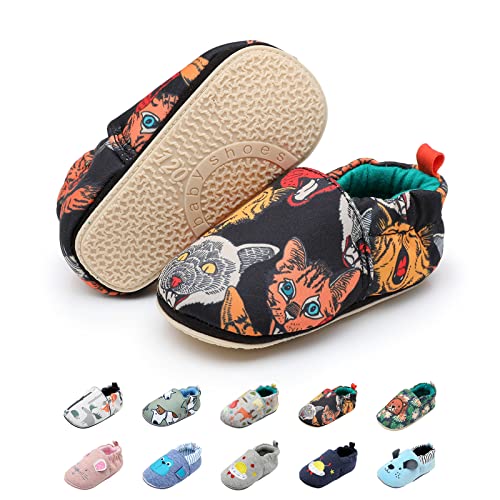 YloveM Chaussures Bébé avec Semelle Souple Premier Pas Marche Chaussons Enfants Pantoufles Nouveau-nés Garçons Filles Décontracté Prewalker Chaussures Disponibles, Multicolore (Tigre), 140