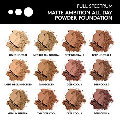 Covergirl Matte Ambition, All Day Powder Foundation, Deep Cool 3, 0.38 Ounce #TOP3