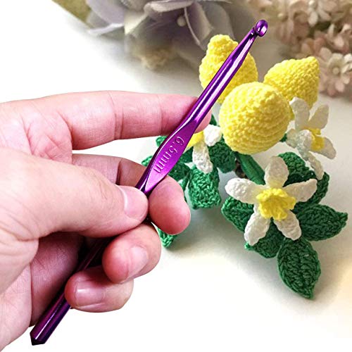 Large Size 6.5mm 7.0mm 8.0mm 9.0mm 10.0mm 12.0mm Crochet Hooks Aluminum Crochet Hooks Set with Crocheting Accessories