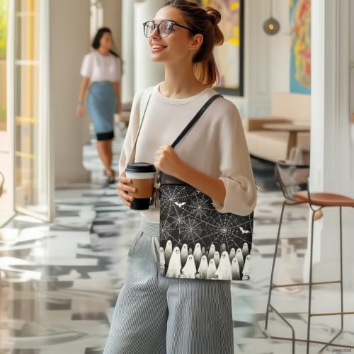 Image of HUGS IDEA Boho Bags for Women Leather Handbag Shoulder Bucket Crossbody Purse