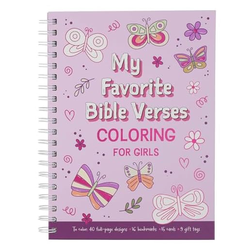 My Favorite Bible Verses Coloring for Girls, Ages 8-12