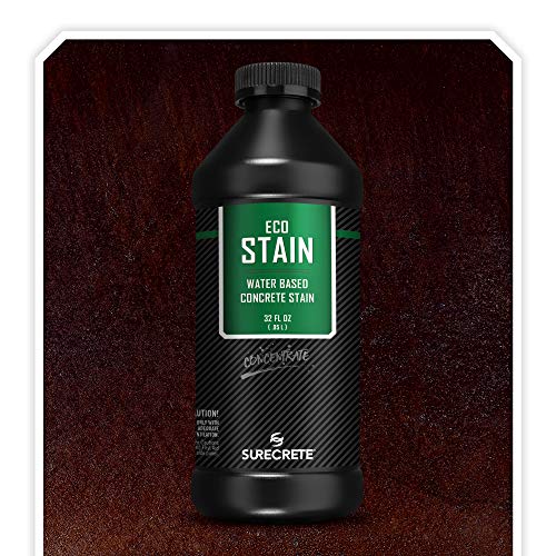 Surecrete EcoStain Water-Based Concrete Stain - 32 Ounce Concentrate (Espresso) 