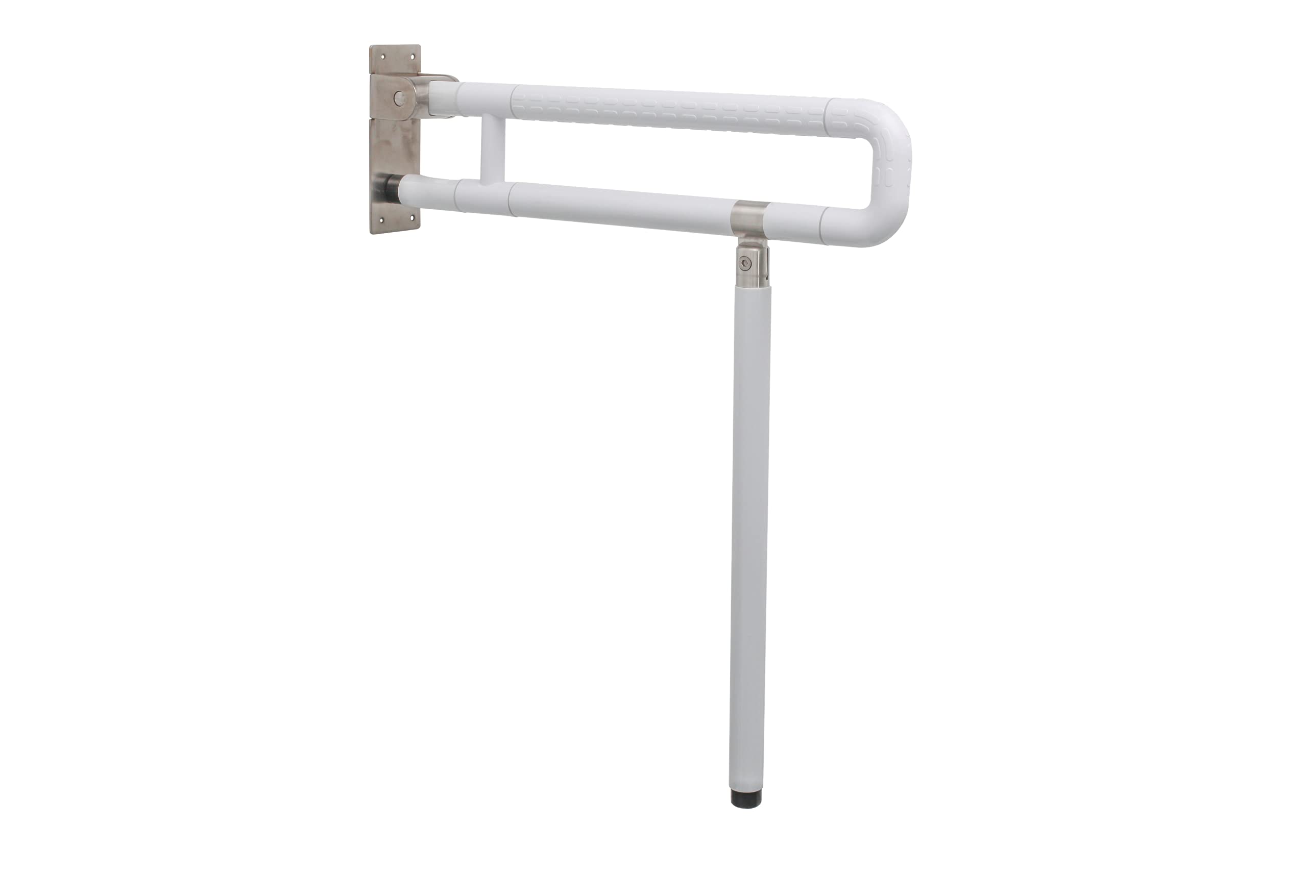 LDS 27.5 * 29.5 INCH Medical Toilet Grab Bar Safety Handicap Bathroom Seat Support Foldable Skid Resistance Toilet Bathroom Bar Bathroom Hand Grips for Disability Aid and Elderly Assistance