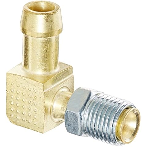 Edelmann 822560 Brass 5/16" Inverted Flare X 3/8" Hose 90 Degree Elbow Fitting Cover
