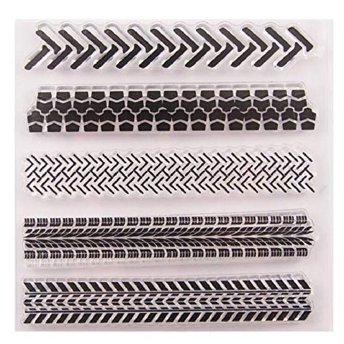Welcome To Joyful Home 4Pcs/Set Background Rubber Clear Stamp For Card Making Decoration And Scrapbooking #TOP3