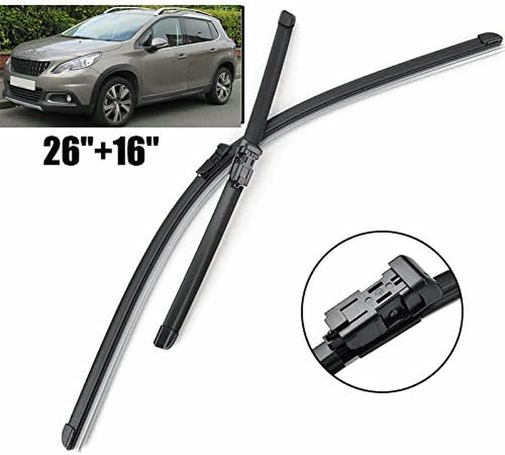 Escobillas limpiaparabrisas Delanteras JUWENFF, para PE&ugeot 2008 MK1 2012-2018, escobillas limpiaparabrisas para Coche, limpiaparabrisas, Ventana de Coche