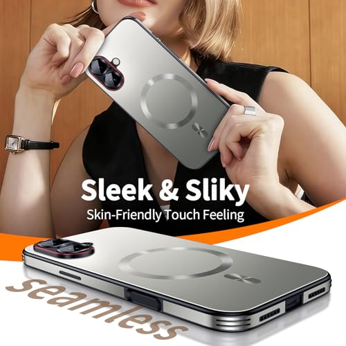 Image of for iPhone 17 Case,Slim Design Compatible with MagSafe,Strong Magnetic Shockproof Military-Grade Protection for Screen & Camera Cover Case for 17,Silver