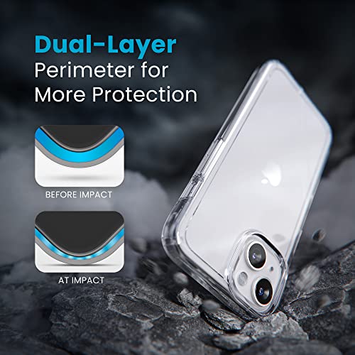 Image of Speck Clear iPhone 14 & iPhone 13 Case - Drop Protection, Scratch Resistant & Anti-Yellowing Dual Layer Case for iPhone 14 & iPhone 13 Case for 6.1 inch Model - GemShell