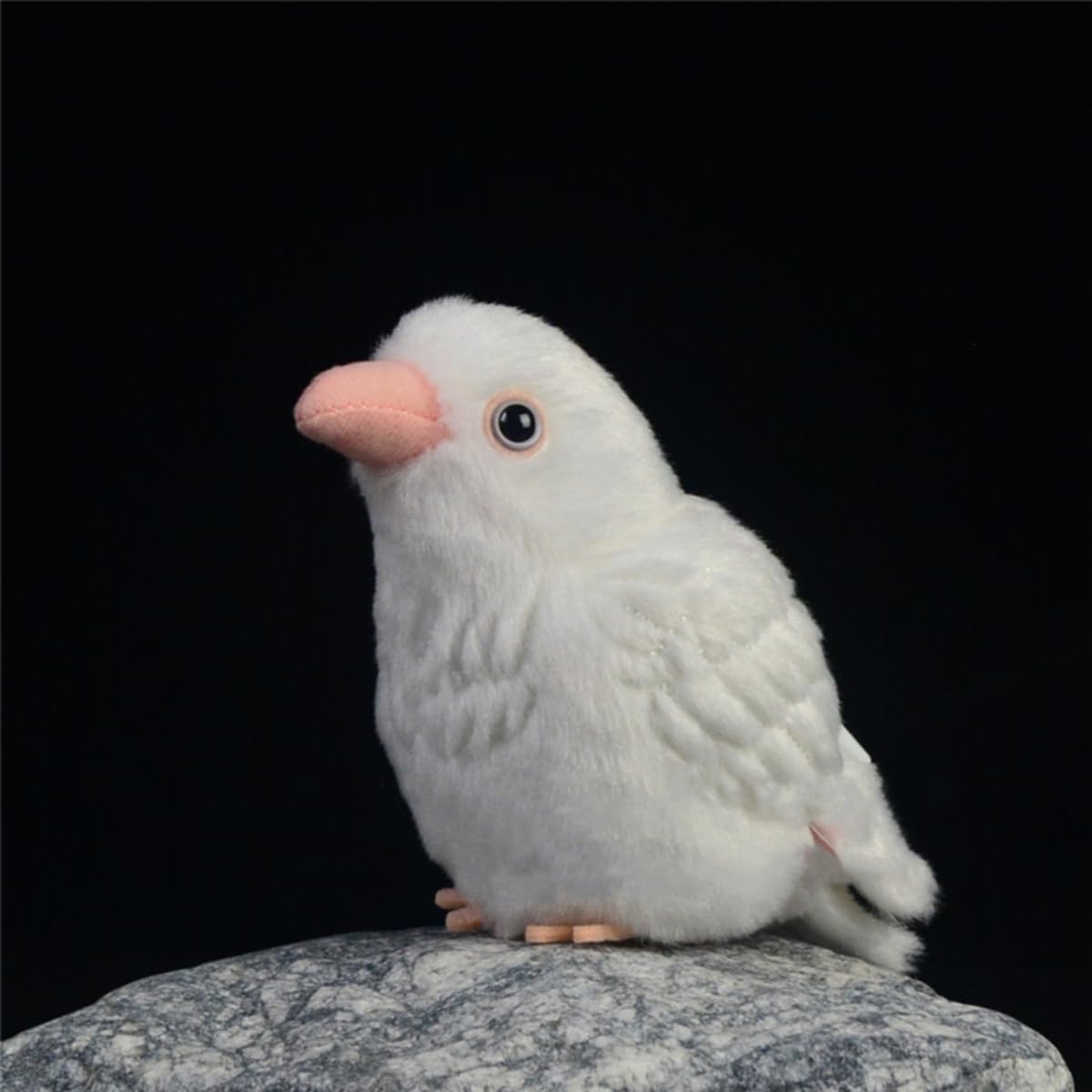 Amazon.co.jp: リアルな白いカラスのぬいぐるみ - 5.5インチのかわいい