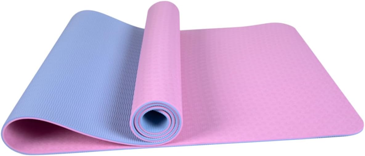 HANABASS Dual Tpe Yoga Mat Non Slip Exercise Mat for Yoga and Fitness Lightweight Portable for All Shapes