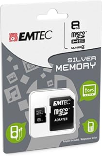 EMTEC 8 GB Class 4 Mini Jumbo Super MicroSDHC Memory Card with Adapter
