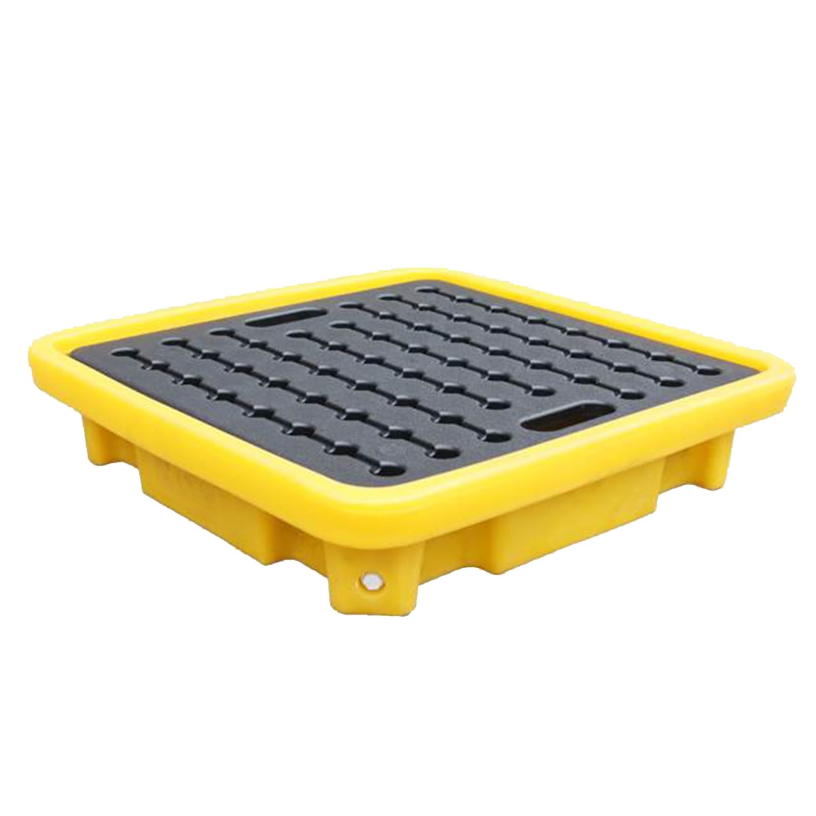 JKJZSALJ Industrial Oil Spill Containment Tray - Leakproof, Anti-Slip, Stackable & Modular Solution For Factories, Garages & Workshops - Essential Safety Equipment,26.57x26.57x5.91in/67.5x67.5x15C