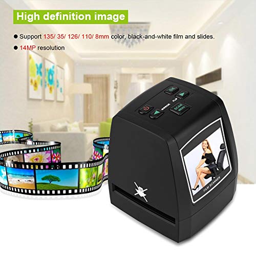 Scanner de filme fotográfico negativo scanner de filme USB de alta resolução 14mp 22mp 135 35 126 11