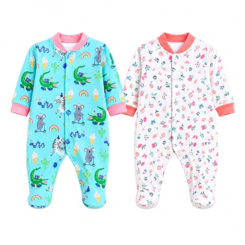 Image of EIO 100% Cotton Rompers Sleepsuits Jumpsuit Night Suits for Infants Newborn Baby Boys & Girls