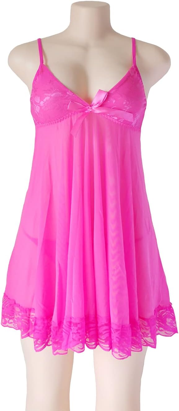 طقم ملابس نوم نسائي من الدانتيل، فستان نوم مثير، لانجري مثير، ... - view 2