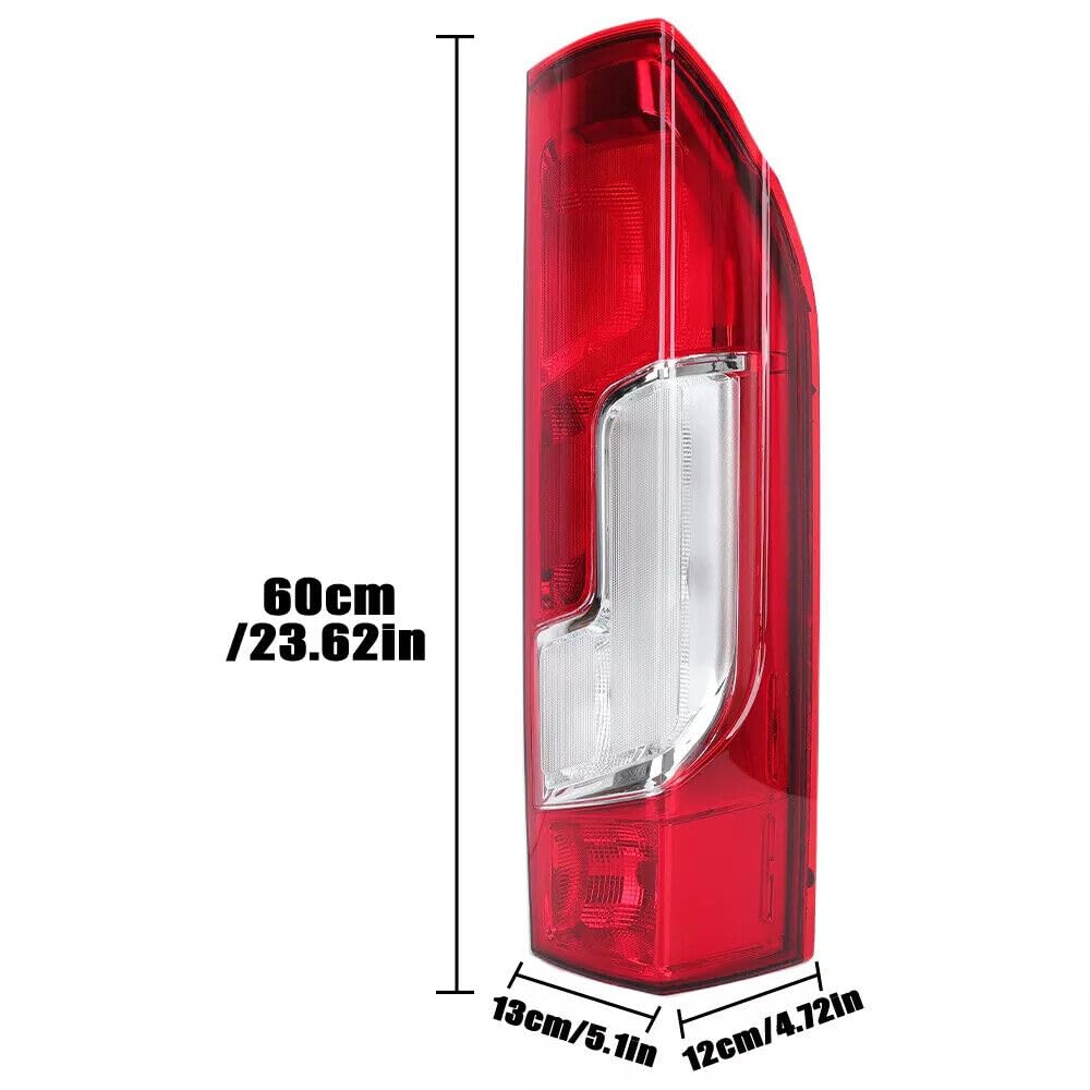 Para tylnych świateł do Fiat Ducato Peugeot Boxer Citroën Relay Jumper (Od 2014) Tylne światło Stop bez żarówek po stronie kierowcy i pasażera