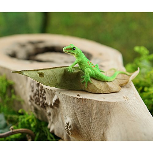 Top Collection 4453 Miniature Fairy Garden And Terrarium Day Gecko On Leaf Statue thumb #1