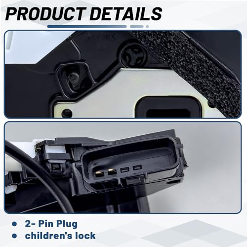 Image of KELOKE Door Latch Lock Actuator Compatible with Infiniti QX56 2011-2013, QX80 2014-2019, Nissan Vehicles - Armada 2017-2020, Rear Right Passenger Side, Replace# 82500-1LA0A