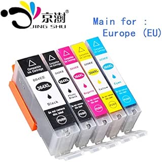 HAMISS 5pcs Compatible ink cartridge 364XL 364 XL for HP Photo5510 5515 6510 7520 6520 5520 5524 B010a B109a B209a Deskjet 3070A - coolthings.us