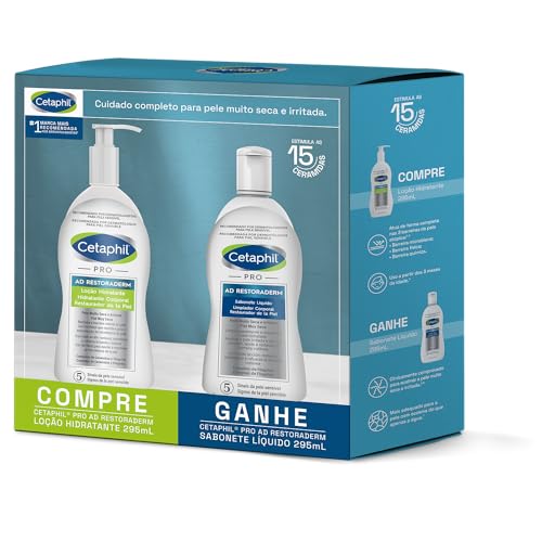 Kit Cetaphil PRO AD Restoraderm - Loção Hidratante 295ml + Sabone...