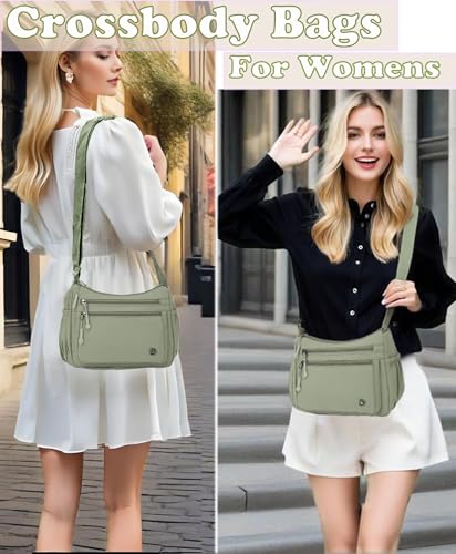Crossbody Bags for Women Waterproof Nylon Shoulder Bag Roomy Multiple Pockets Messenger Purses Handbags4