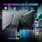 SANSUI 27 inch WQHD 180Hz Gaming Monitor 1440P-AMD FreeSync 1ms DCI-P3 93% Fast IPS Computer Monitor,Height Adjustable Vertical/Horizontal Rotating, 2×DisplayPort/HDMI 丨HDR丨Low Motion Blur 丨Speakers - Image 3