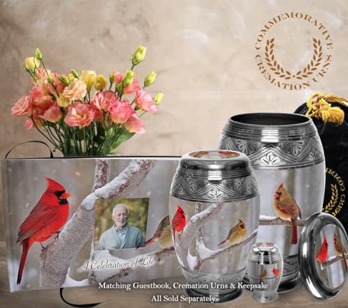 Image of Cardinals Celebration of Life Funeral Guest Book for Memorial Service