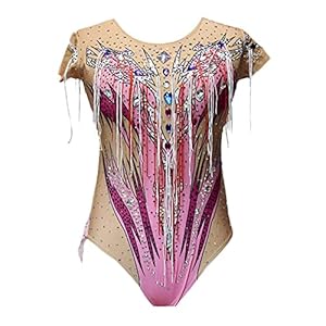 HGWBFB Ritmische Turnen Turnpakje Prestaties Mouwloze Meisjes Vrouwen Competitie Spandex Hoge Elasticiteit Professionele