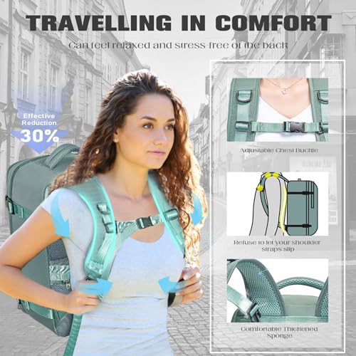 Xkdoai 40x20x25 Cabin Bag - Lightweight Underseat Travel Backpack - Image 5