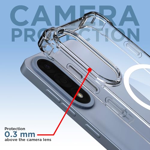 Image of Pikkme Back Cover for OnePlus Nord 5 5G Mag-Safe Shockproof PC + TPU Protective Case Magnetic Support Bumper Case (Transparent Mag-Safe)