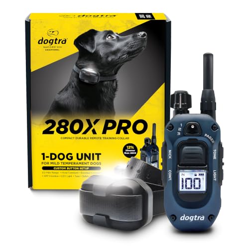 Image of Dogtra 280X PRO E-Collar with Remote [New Edition] 3 Configurable Layout Modes, 12% Slimmer, 1 /2 Mile Range, 100 Levels Precise Control, Waterproof, LED Light, Boost, XPP Vibration, Safety Lock & Tone