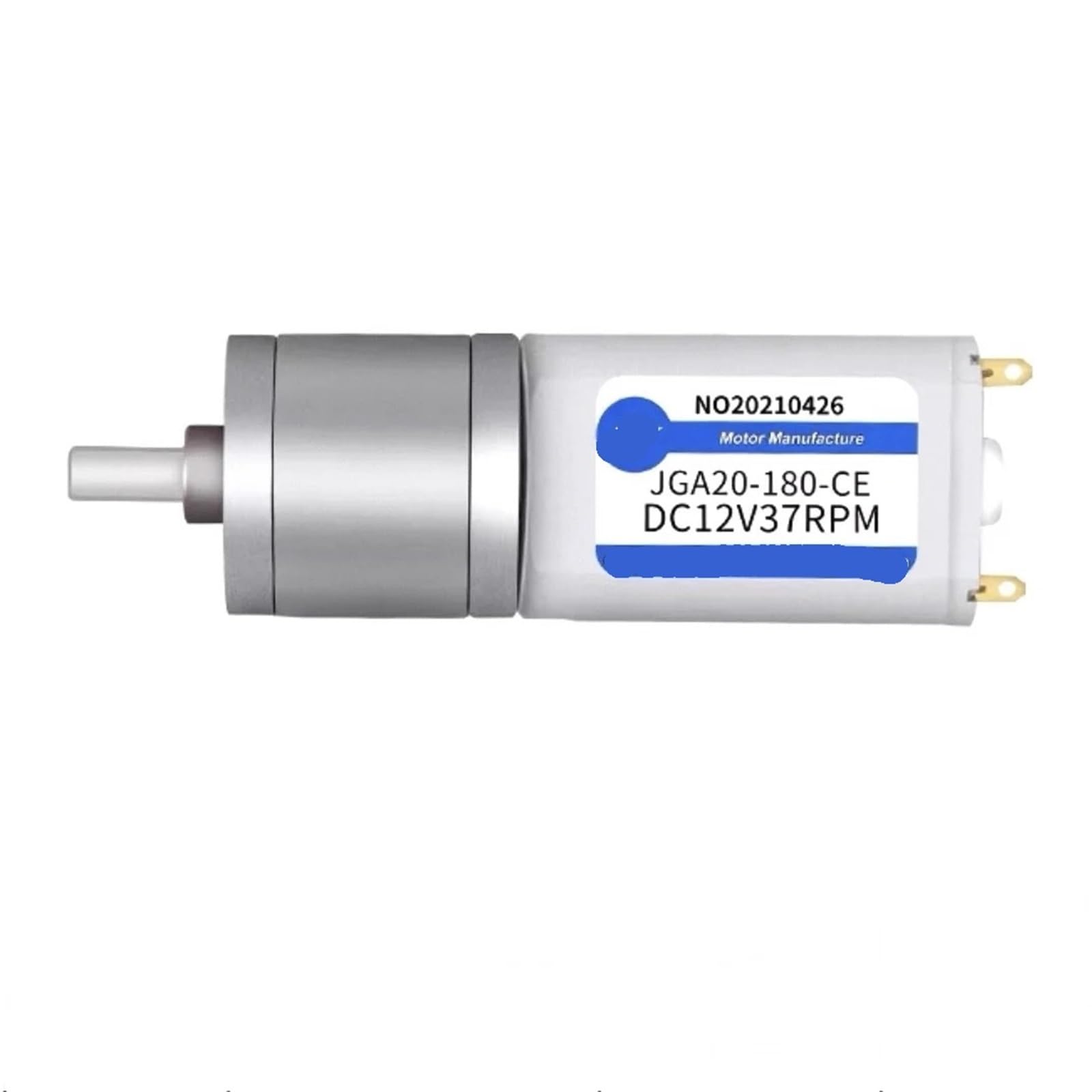 Silnik z przekładnią spowalniającą DC 20 mm 180, 20-833 obr./min, mały silnik elektryczny o niskiej prędkości JGA20-180 (1 szt.) (71,6V)