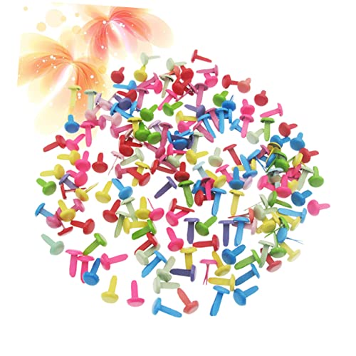DOITOOL Set of 100 Mini -Legged Nails Double Nail Brads for Children's Handmade