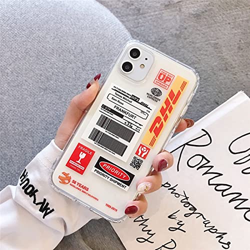 Amazon.co.jp: ホット D H L ExpressラベルFor iPhone 12 11 Pro X XR