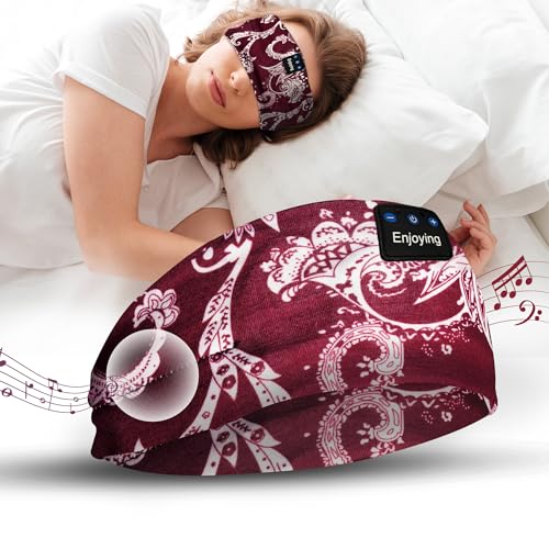 VIPA Auriculares para Dormir - Diadema Deportiva Recargable - Musica para Dormir - Diadema Deportiva con Altavoces Estéreo para Hacer Ejercicio, Correr, Yoga, Viajes y Relax - Musica Relajante.