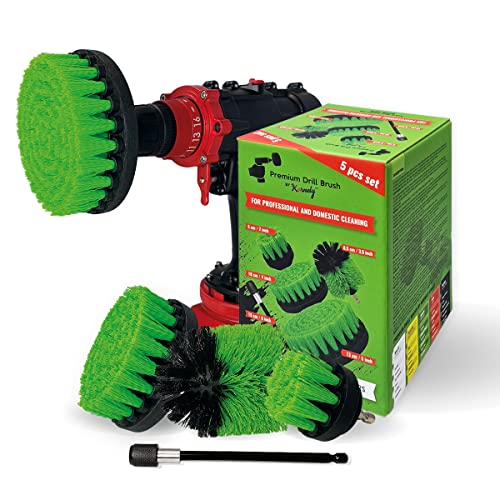 Kornely Cepillo Taladro Premium, Media Kit 5u, Verde, Interior & Cocina