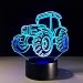Produktbild Remote-Nachtlicht 3D 3d Lampe Led Nachtlicht Bauernhof Vintage Traktor Auto Action Figure 7 Farben Touchtable Dekoration Licht Optische Täuschung