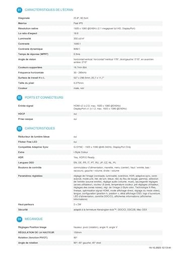 iiyama GB2471HS-B1-23.8" IPS, 1920x1080/240Hz, 2H1DP, Has