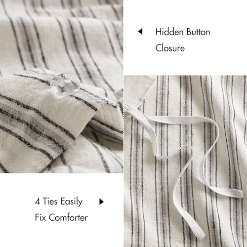 Image of Madison Park Linen Cotton Rayon Blend Duvet Cover Set, 3PC Queen