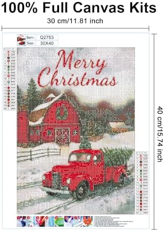 Ninonly 6 Pack Chirstmas Diamond Painting Kits for Adults 5D Full Drill Diamond Art for Kids Beginner DIY Diamond Dotz Craft Kits for Home Decor (11.8x15.8 inch) 2