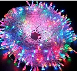 Luzes de Natal Festão Cascata Cortina Decoração Corda Para o Quarto Casamemto (Pisca Pisca Colorida,220V)