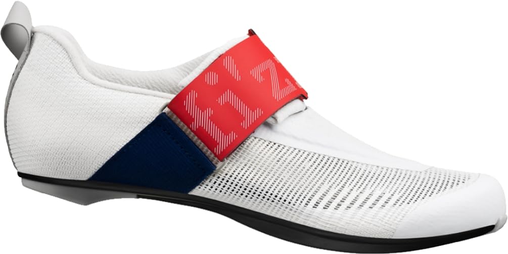 Fizik Unisex Transiro Hydra Aeroweave Carbon Cycling Shoes, White/Red/Blue, 11 UK