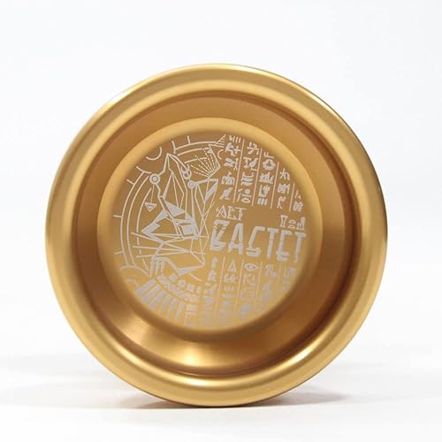 C3yoyodesign Yoyó Alt Bastet - 7075 - Rodamiento orgánico de tamaño D de aluminio (dorado)