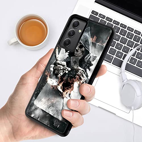 CARLOCA Compatible with Samsung Galaxy A54 Case,Skull Poker Samsung Galaxy A54 Cases for Girls Women,Fashion Graphic Design Shockproof Anti-Scratch Drop Protection Case for Samsung Galaxy A54 - image 6